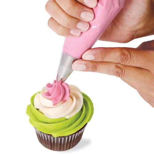 Sada zdobících špiček a sáčků na cupcakes (12 ks)